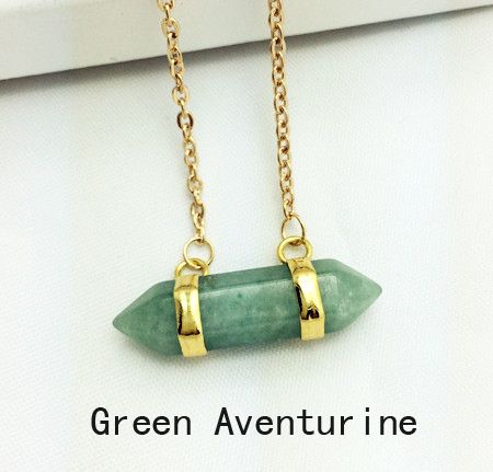Special Gift Green Aventurine Stone Pendant Woman Necklace