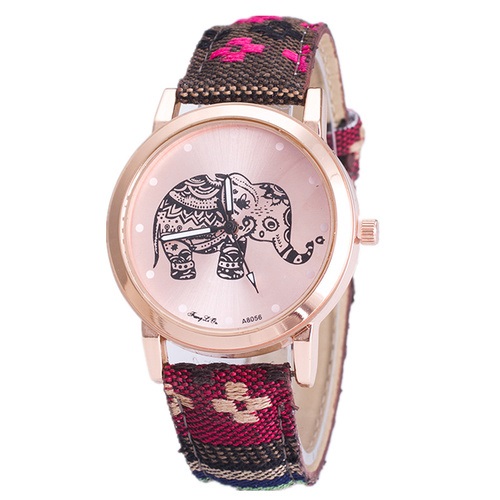 Bohemian Music Colorful Hippie Festival Fashion Elephant Watch