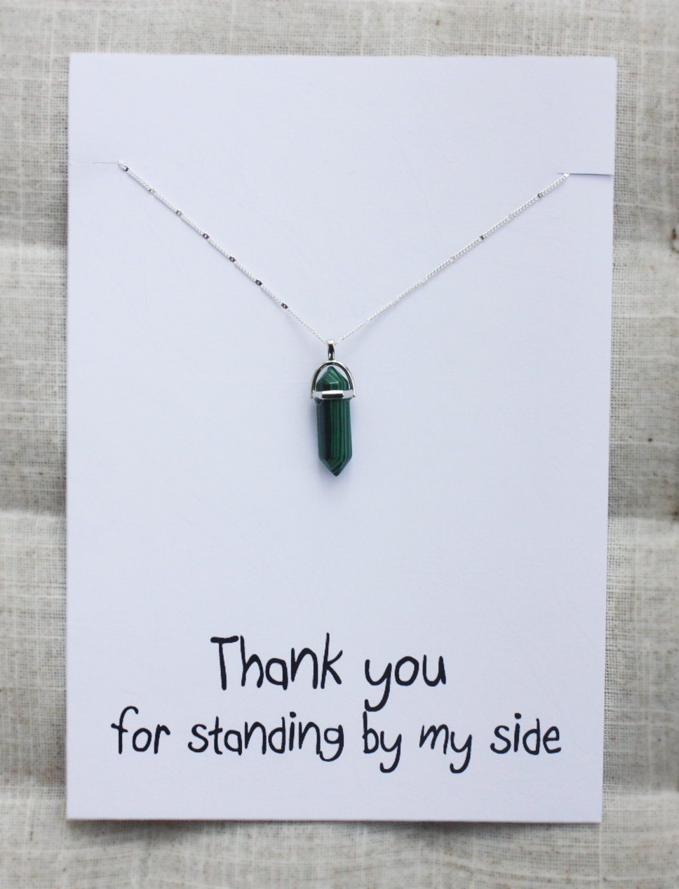 Thank You For Standing By My Side Gift Pendant Woman Necklace