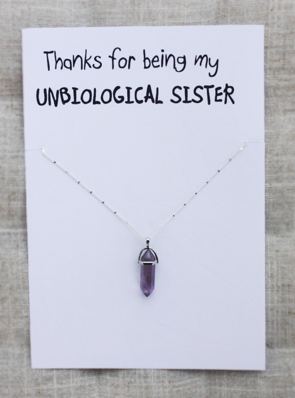 Thank You Gift Friend And Family Woman Pendant Stone Handmade Necklace