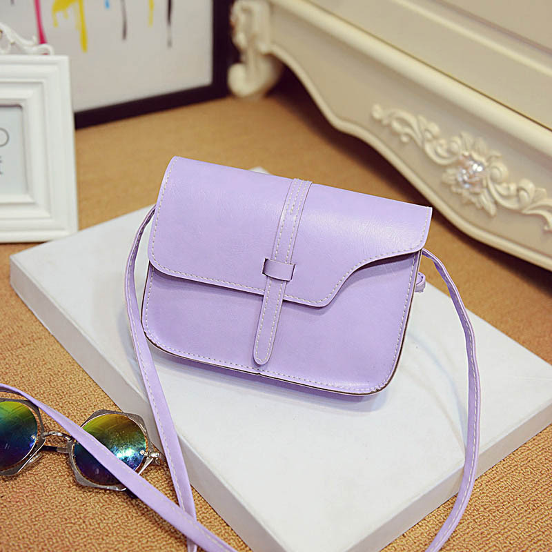 Messenger Shoulder Purple Fashion Long Shoulder Bag Pu Leather Woman Handbag