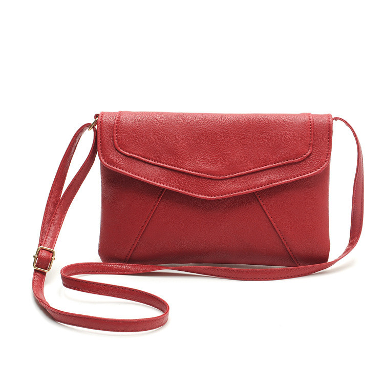 Women's Assorted Colours Cross Body Leather Handbag - Red