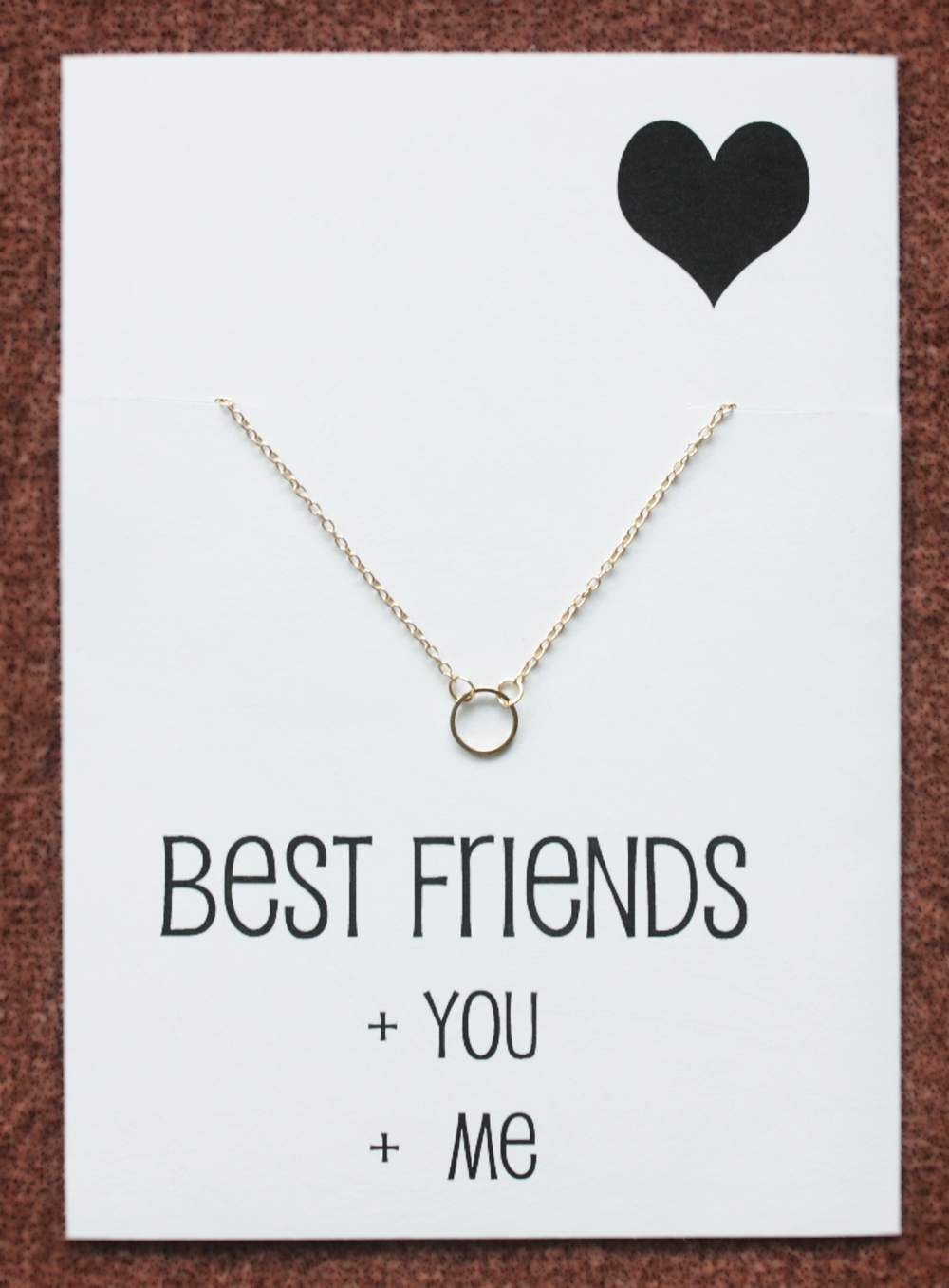 Friends Circle Of Family And Love Silver Toned Gift Card Woman Fashion Faith Hope Necklace