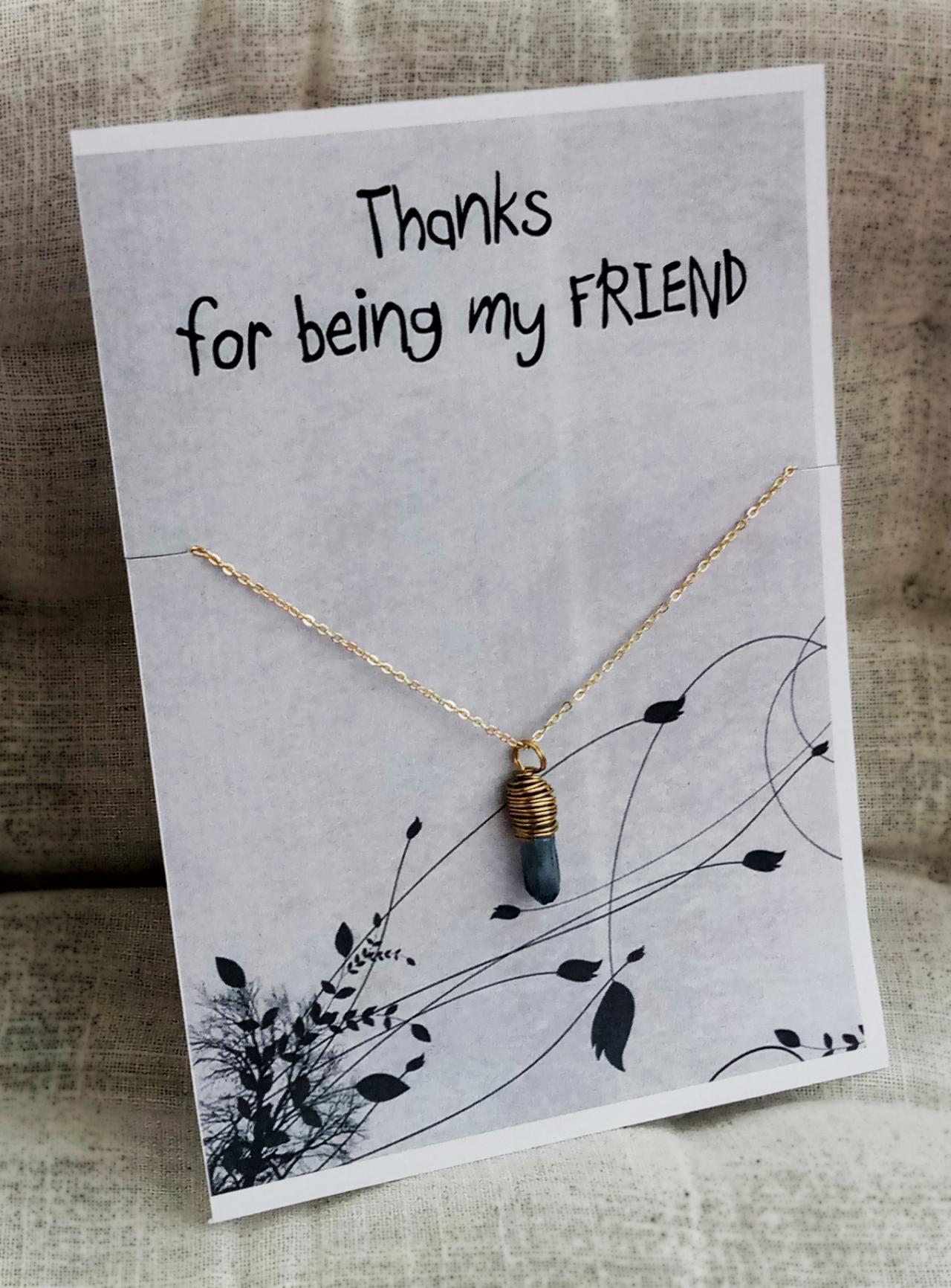 Thanks Being My Friend Stone Pendant Woman Holiday Christmas Gift thanks-being-my-friend-stone-pendant-woman-holiday-christmas-gift