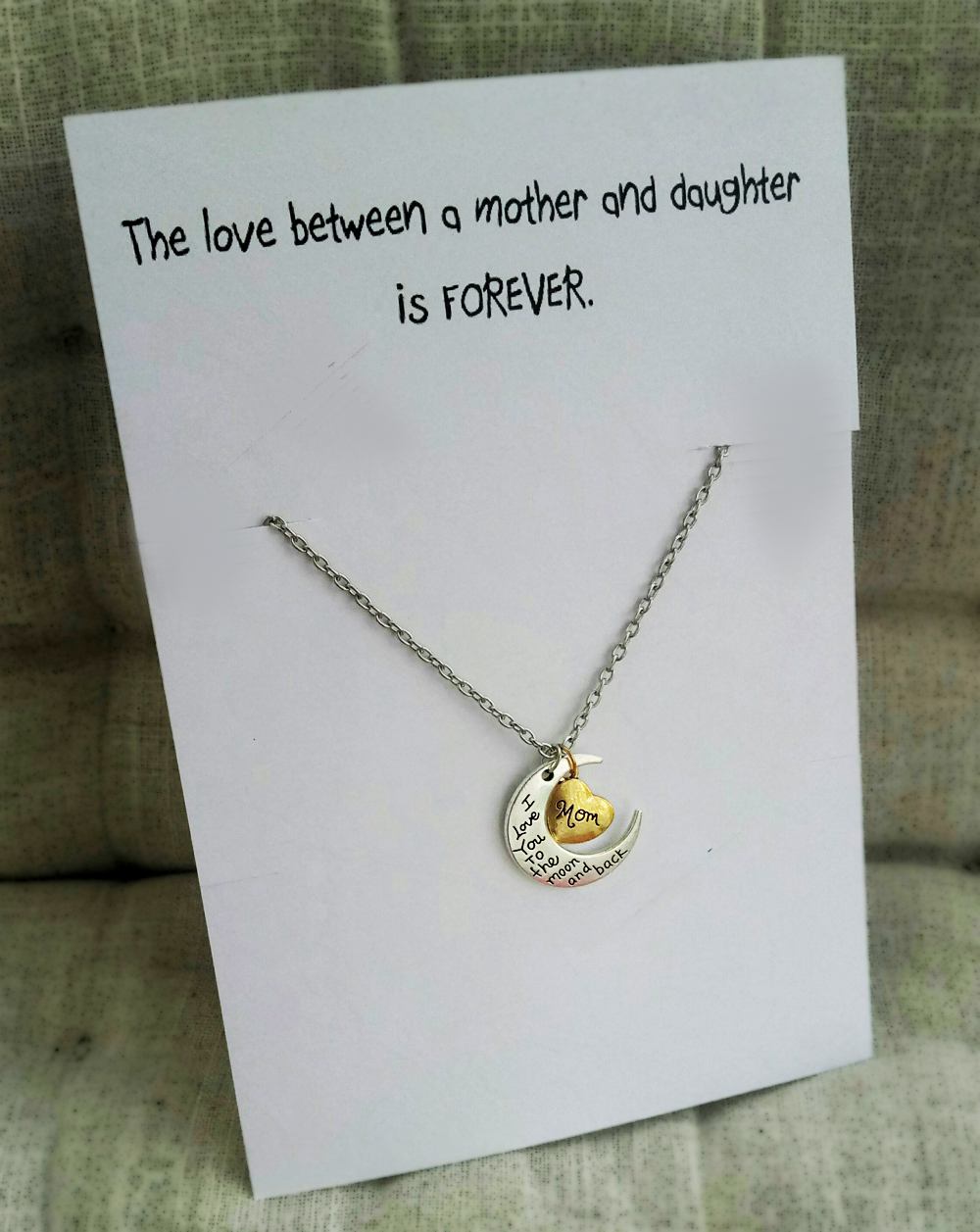 Love Between Mother And Daughter Vintage Jewelry Christmas Family Gift Woman Pendant Necklace