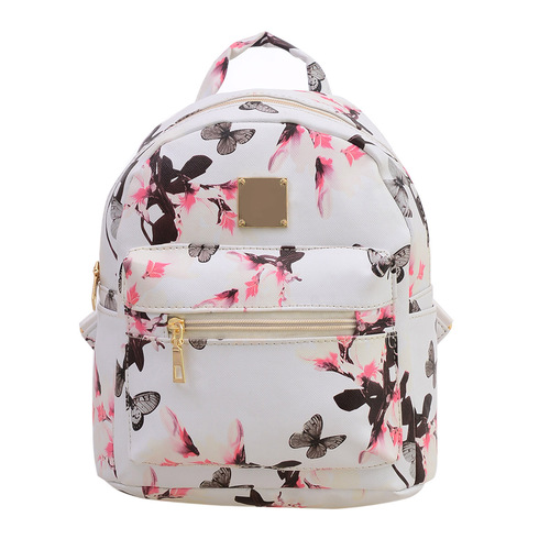 Floral Pu Leather White Sc..